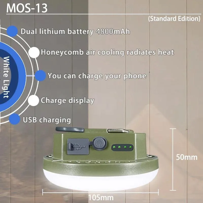 💡 MOSLIGHTING Tent Light | Rechargeable Lantern & Portable Emergency Lamp | Camping Bulb Flashlight for Outdoor & Home Use