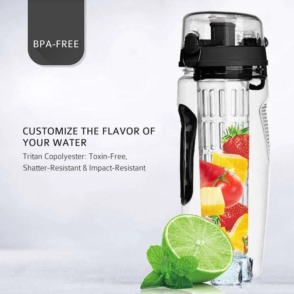 1000ml Water Fruit Bottle BPA Free Infuser Plastic Water Bottles With Infuser Juice Shaker Drink Bottle Of Water