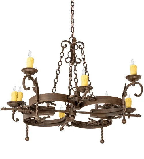 2nd Avenue Andorra 01.0839.42.210717 Chandelier Light - Classic Rust