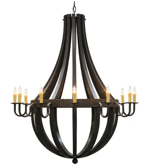 2nd Avenue Barrel Stave 48259-489 Chandelier Light - Timeless Bronze