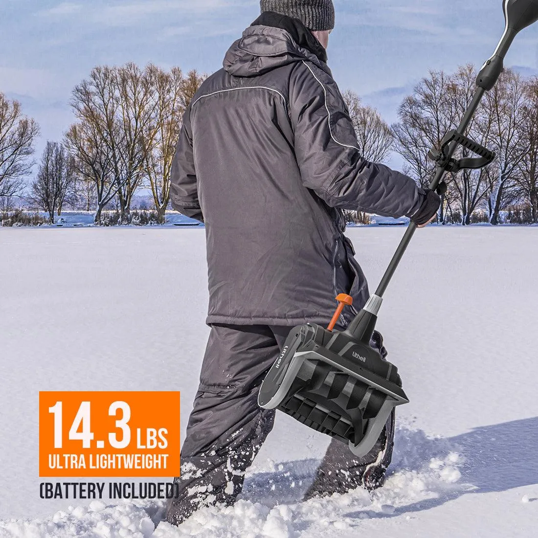 40V U20 2*2.5Ah 13'' Cordless Brushless Electric Snow Shovel