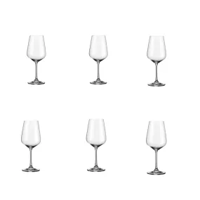 480Ml 6 Piece Rose Wine Transparent Glass Without Filling Line