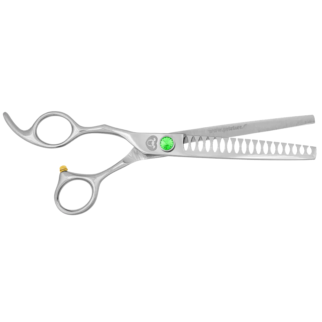 7" 18T Straight Chunker Shears by PetStore.Direct