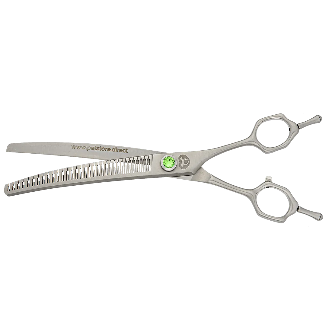 7" Premium Hybrid 30T Curved Chunker Shear by PetStore.Direct