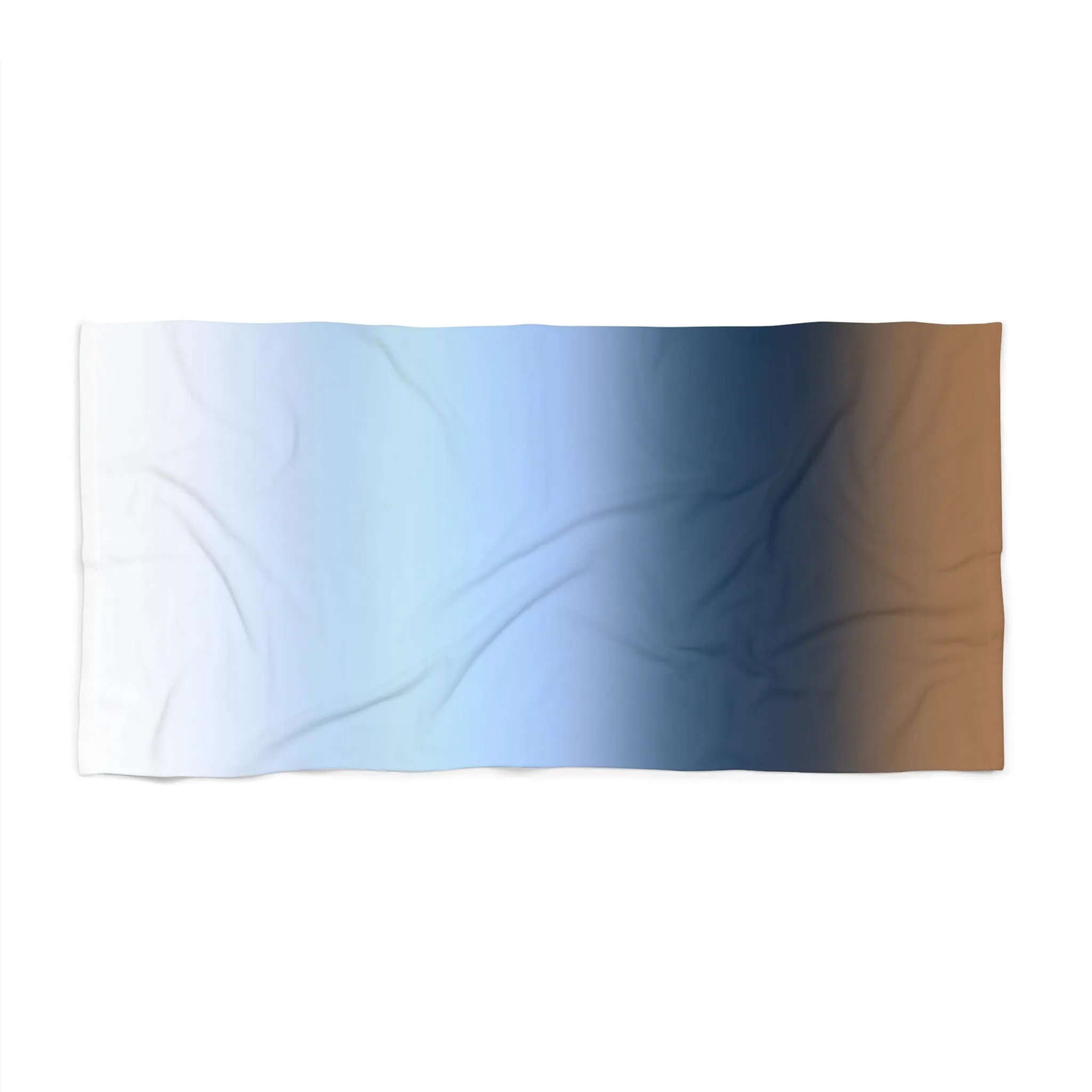 Abstract Bath, Beach Towel | navy blue, beige beach colors