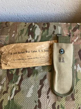 Accessories, M1938 Barbed Wire Cutter Sheath with Wrapping (Original)