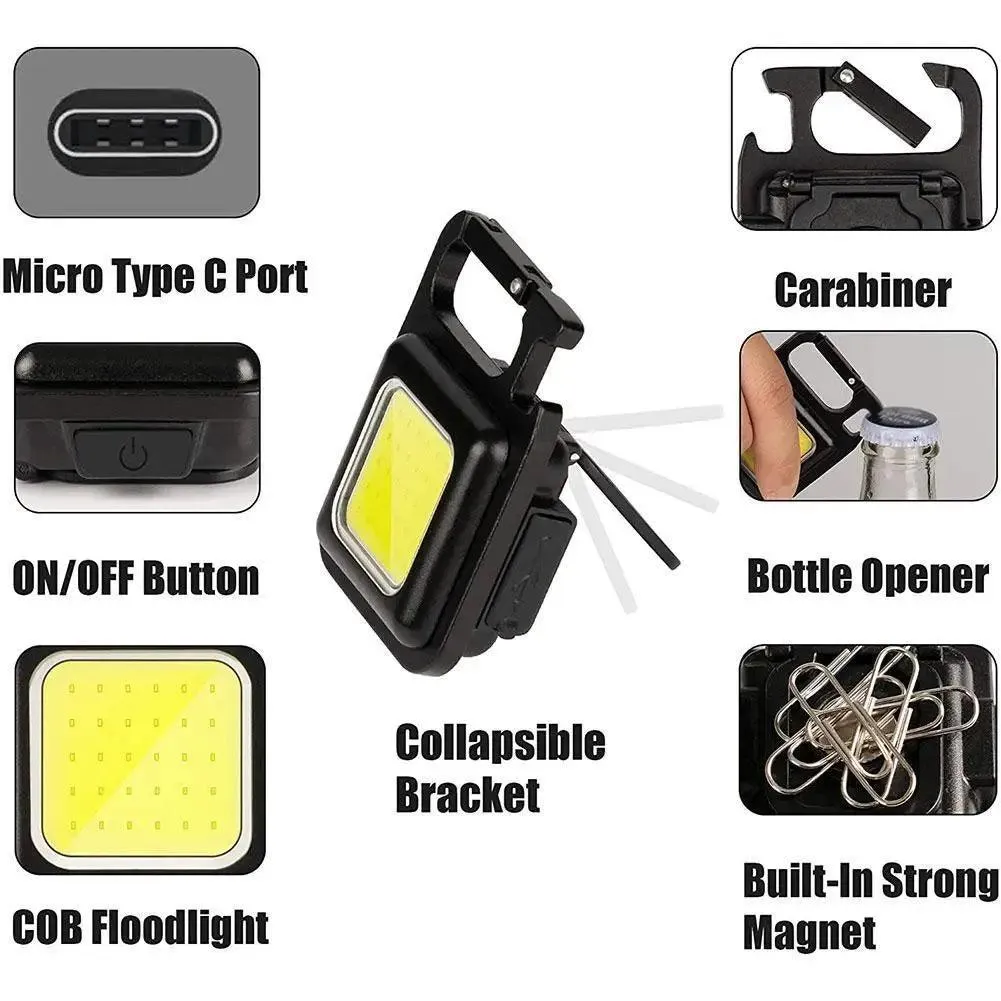 Adventure Illuminator: Versatile COB Lantern Flashlight - Light Up Your Outdoors!