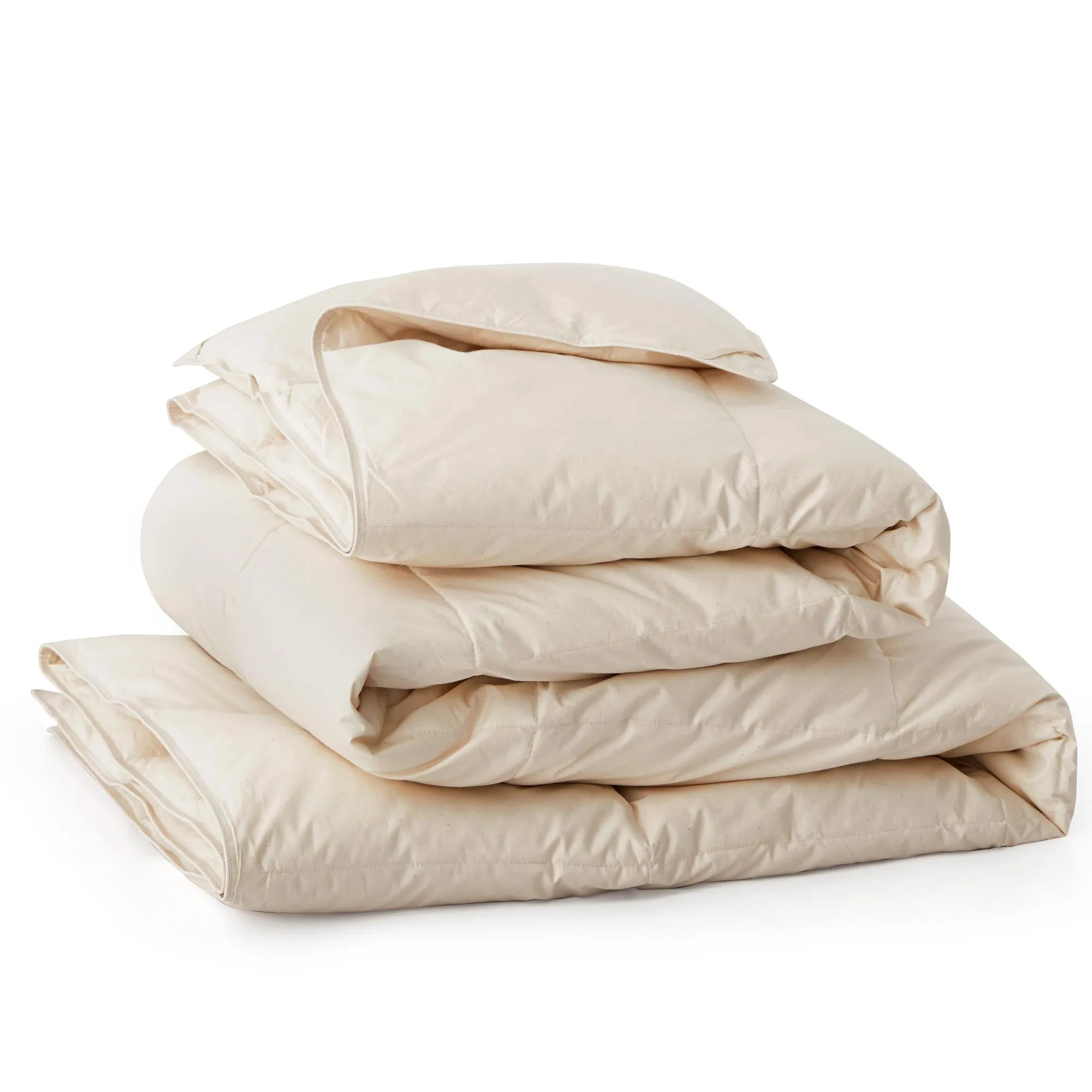 All Season Organic Cotton Comforter Filled with Down and Feather Fiber