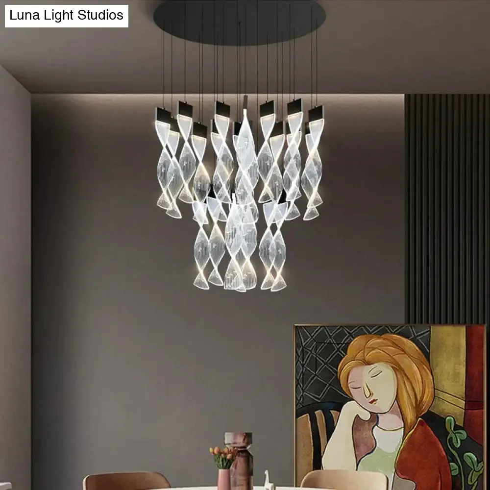 Alura - Designer Spiral chandelier