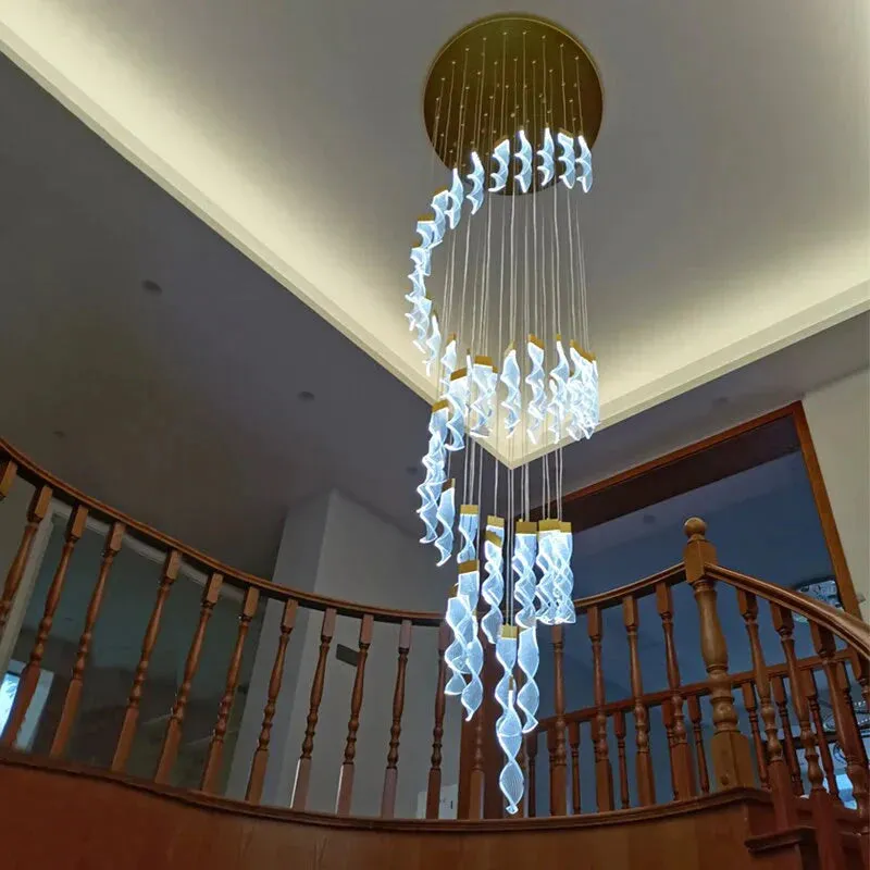 Alura - Designer Spiral chandelier