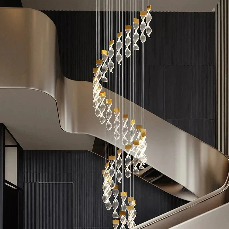 Alura - Designer Spiral chandelier