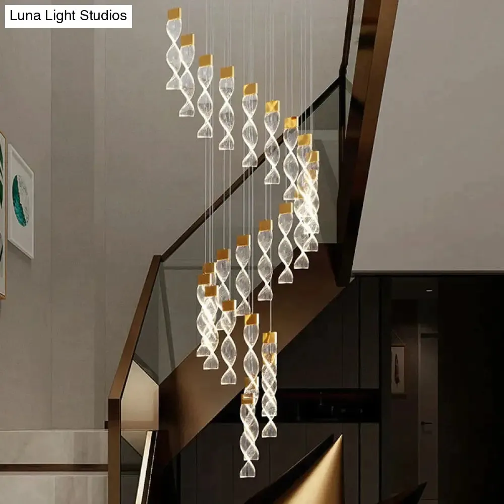 Alura - Designer Spiral chandelier