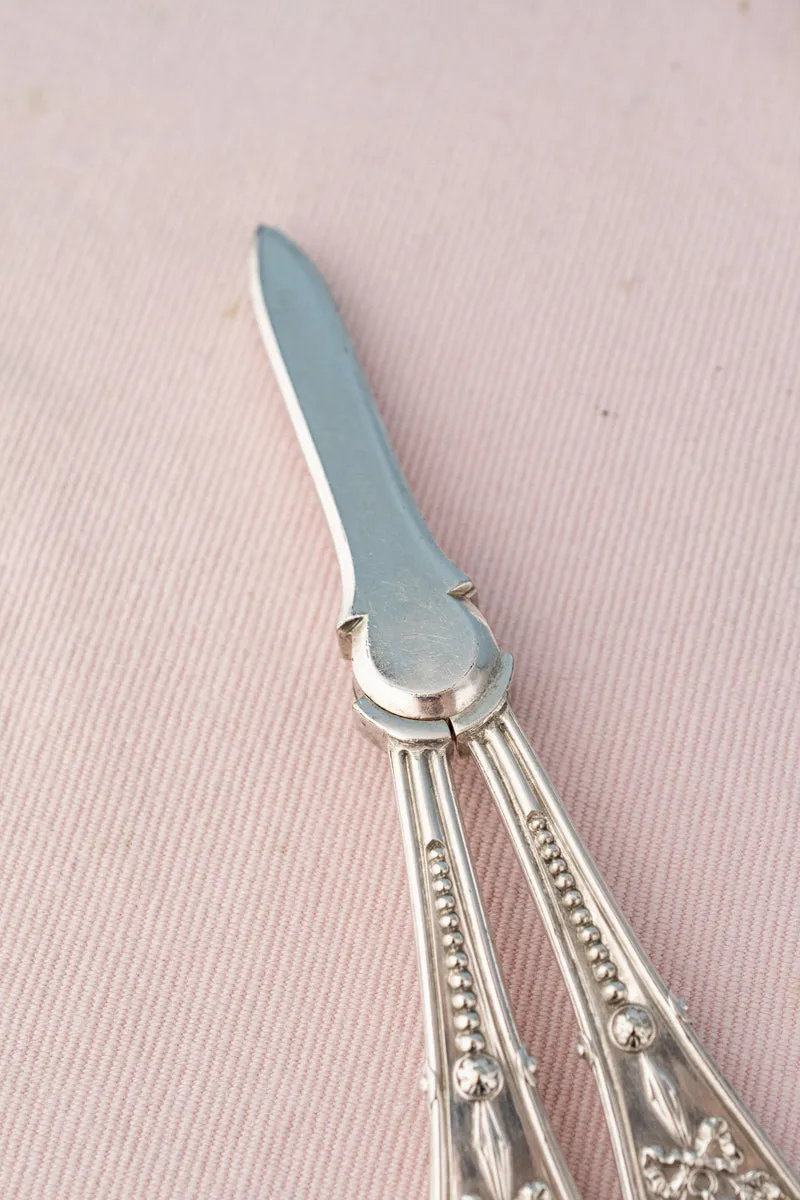 Antique English Silverplate Grape Shears