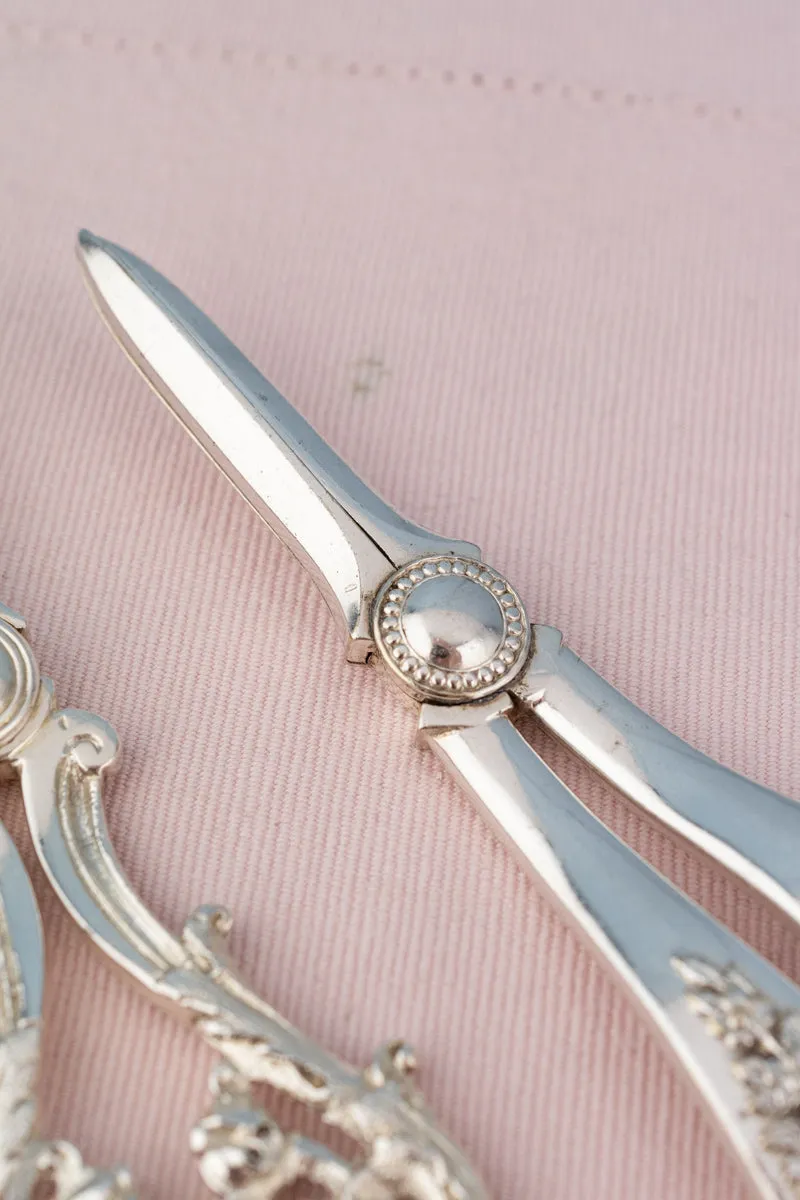 Antique English Silverplate Grape Shears