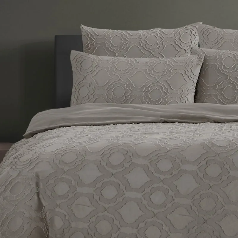 Ardor Boudoir Millicent Storm Grey 5 Piece Comforter Set