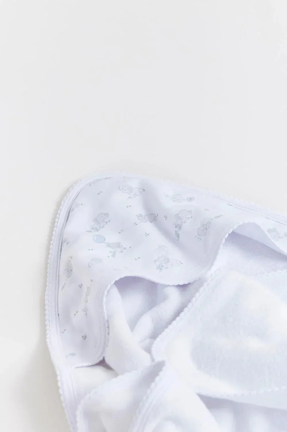 Babycottons Alfred & Colette Hooded Towel - Blue