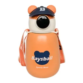 Baseball Bear Water Bottle | Bear Shaped | Cute Sipper for Kids [450ml]