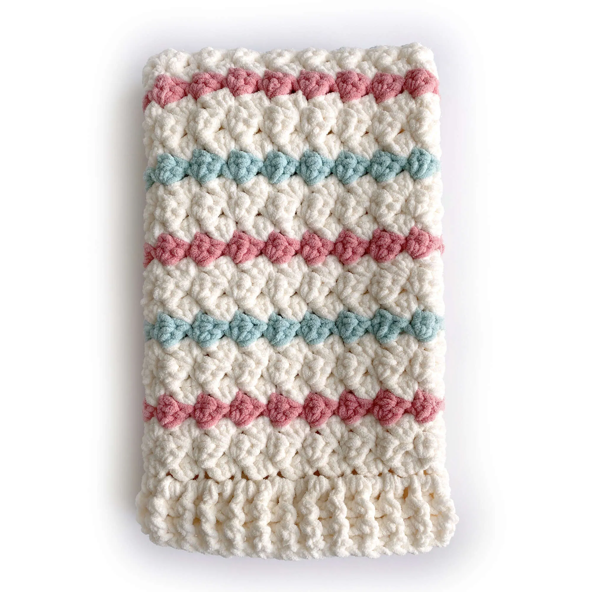 Bernat Crochet Sparkle Sedge Blanket