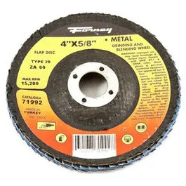 Blue Zirconia Flap Disc, Type 29, 60-Grit, 4-In.