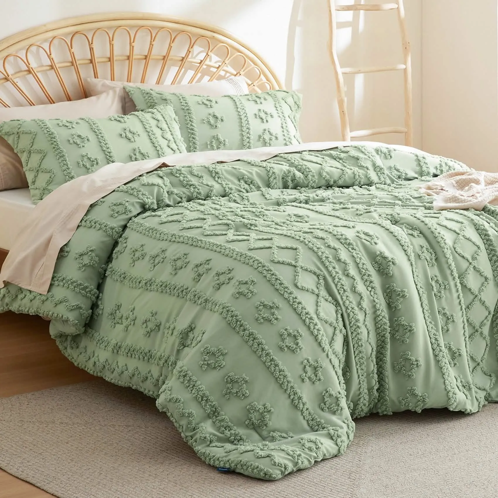 Boho Deluxe Embroidery Comforter Set