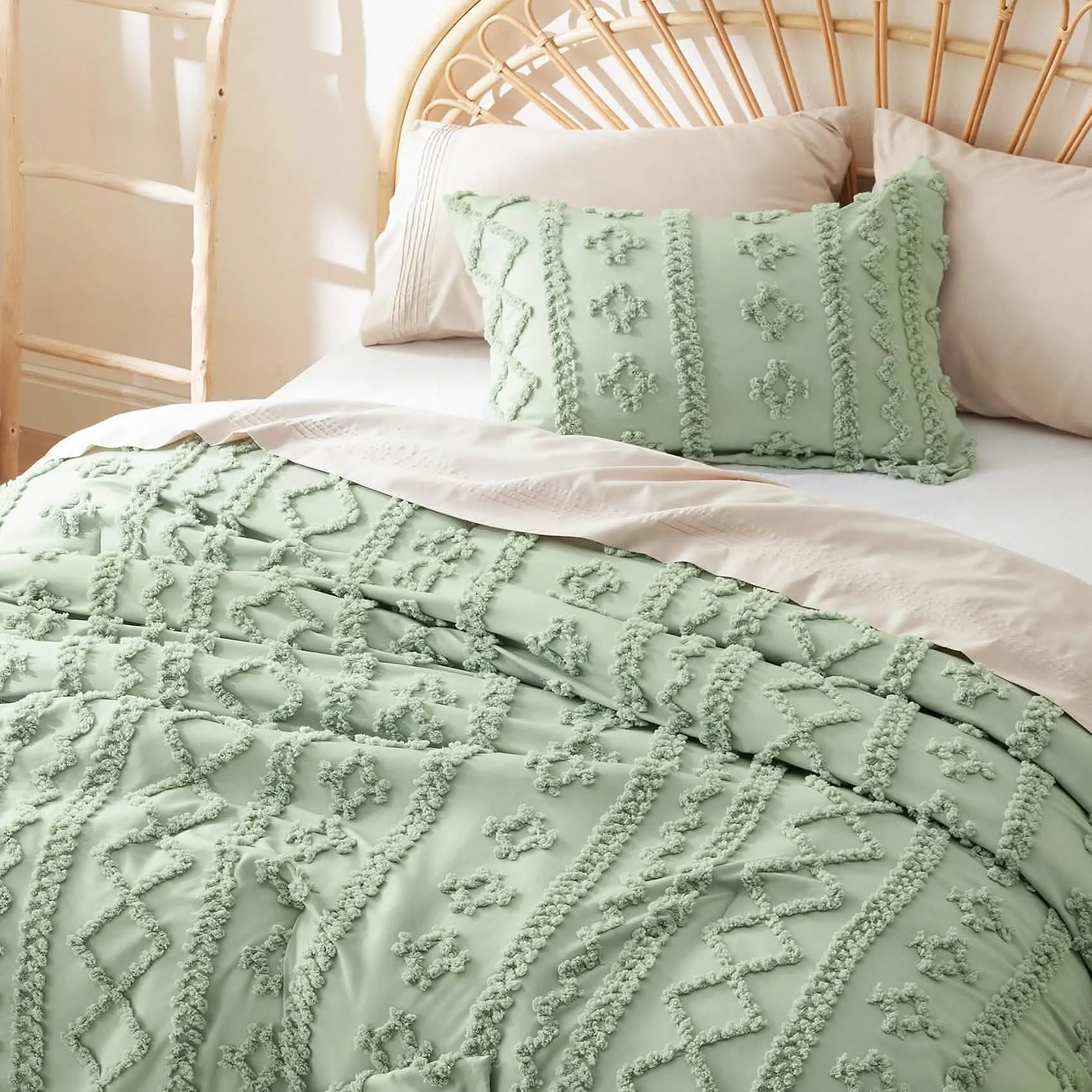 Boho Deluxe Embroidery Comforter Set