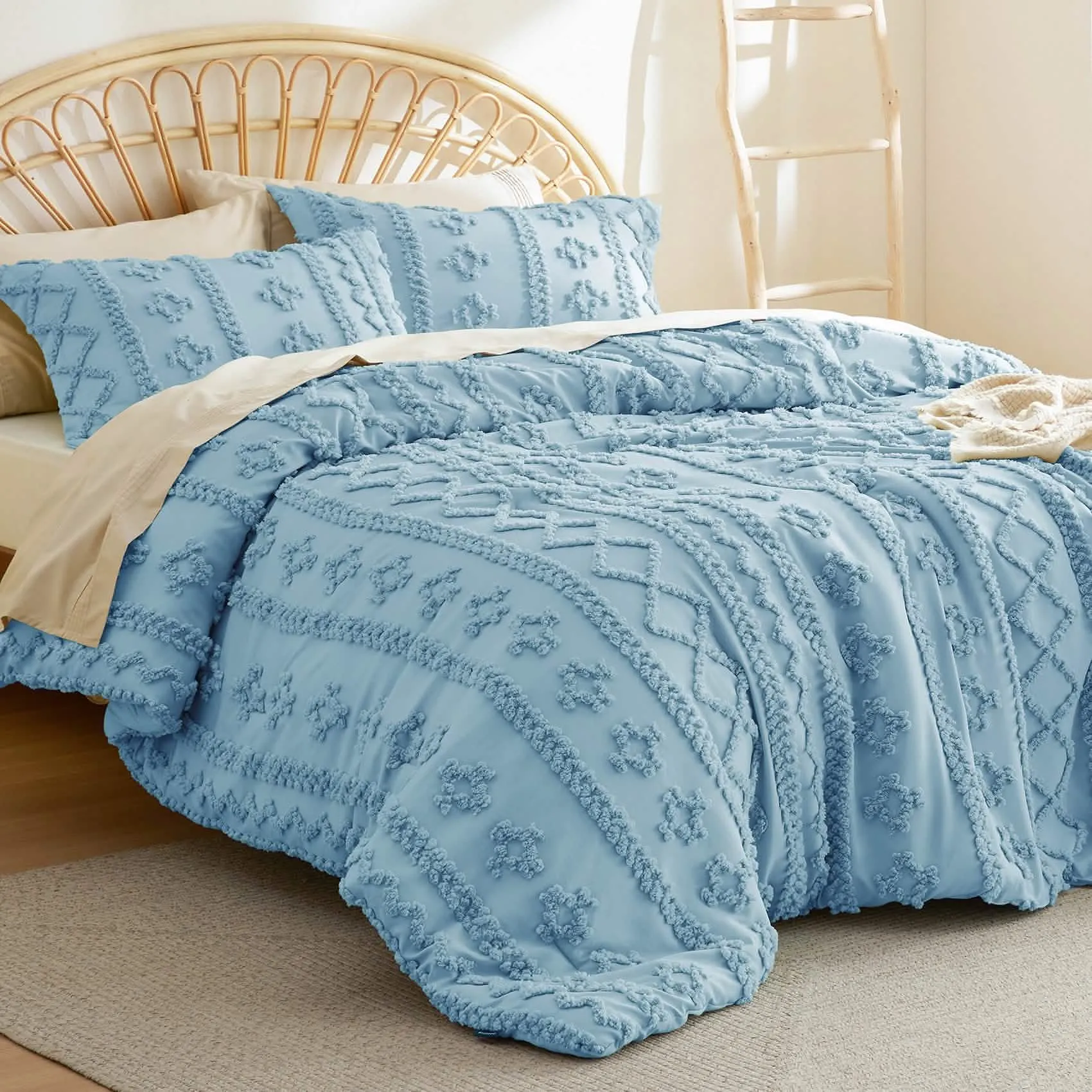 Boho Deluxe Embroidery Comforter Set