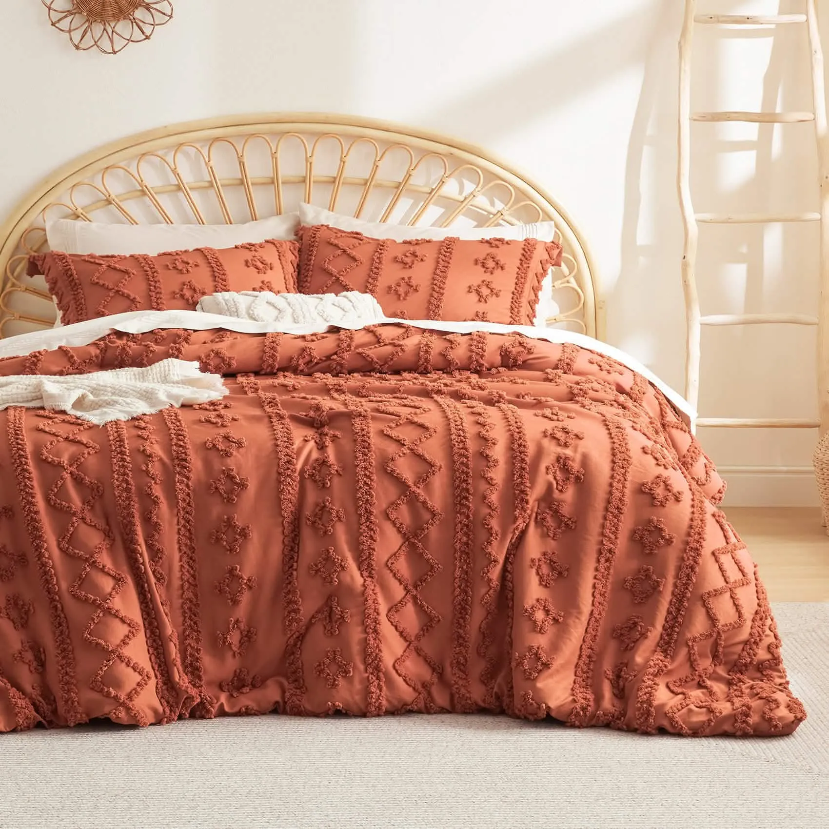 Boho Deluxe Embroidery Comforter Set