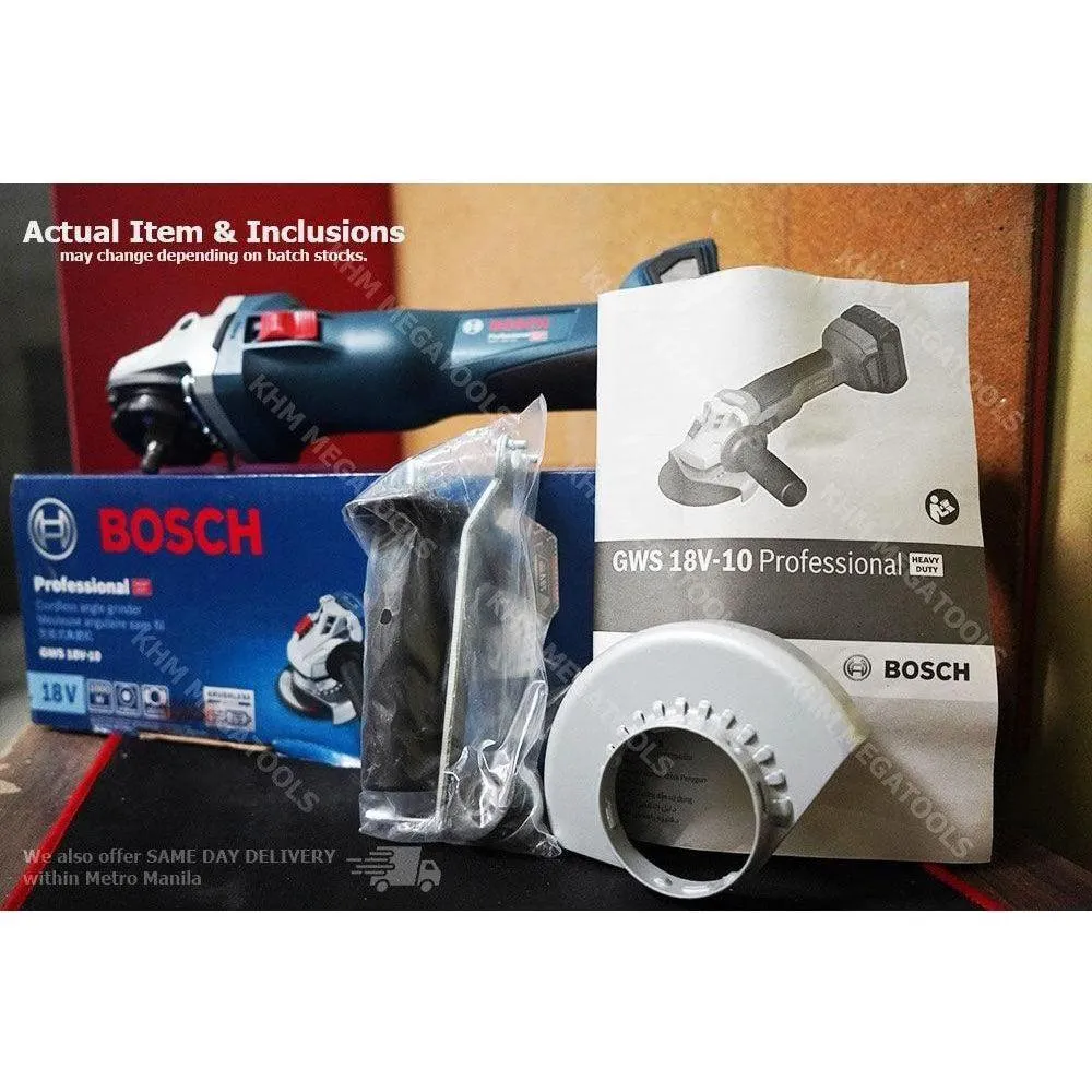 Bosch GWS 18V-10 Cordless Brushless Angle Grinder 4" (100mm) 18V [Bare]