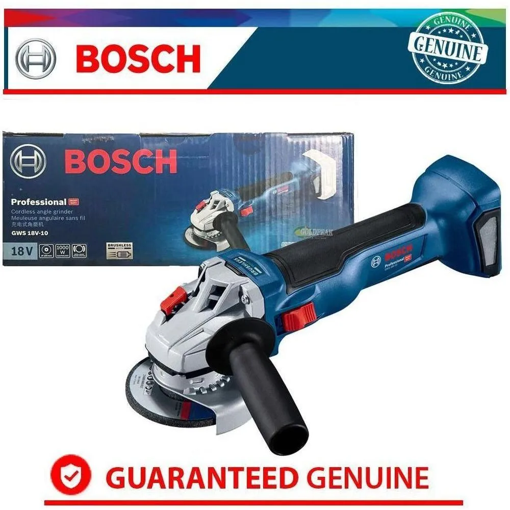 Bosch GWS 18V-10 Cordless Brushless Angle Grinder 4" (100mm) 18V [Bare]