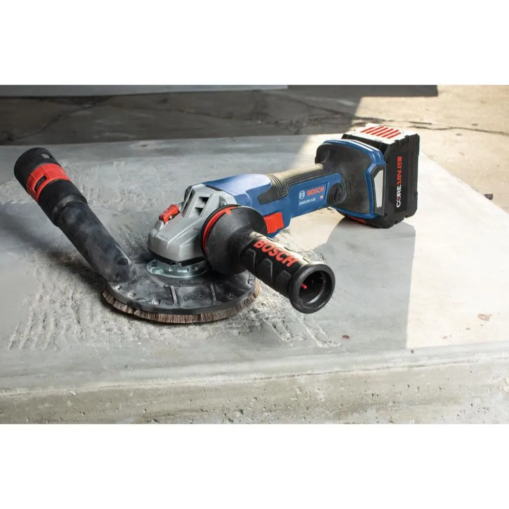 Bosch GWS18V-13CB14 PROFACTOR 18V Connected-Ready 5 – 6 In. Angle Grinder Kit with (1) CORE18V 8 Ah High Power Battery