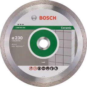 Bosch Professional | Cutting Disc Best for Ceramics 230 X 22,23 X 2,4 X 10mm Continuous Rim