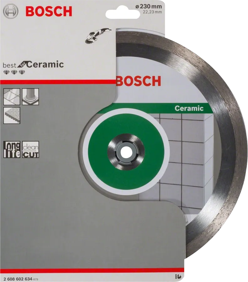 Bosch Professional | Cutting Disc Best for Ceramics 230 X 22,23 X 2,4 X 10mm Continuous Rim