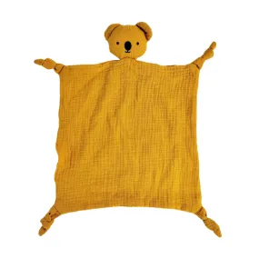 Bubsy Koala Muslin Comforter Mustard 30x30cm