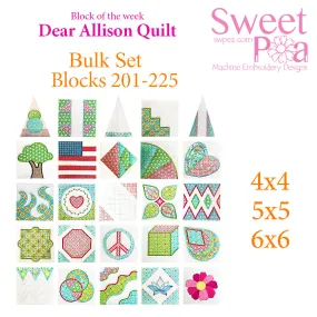 Bulk Dear Allison blocks 201-225