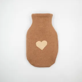 Butterscotch Brown Cashmere Small Hot Water Bottle