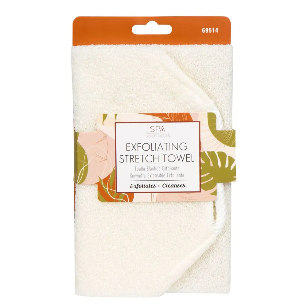 Cala Exfoliating Stretch Towel: Cream