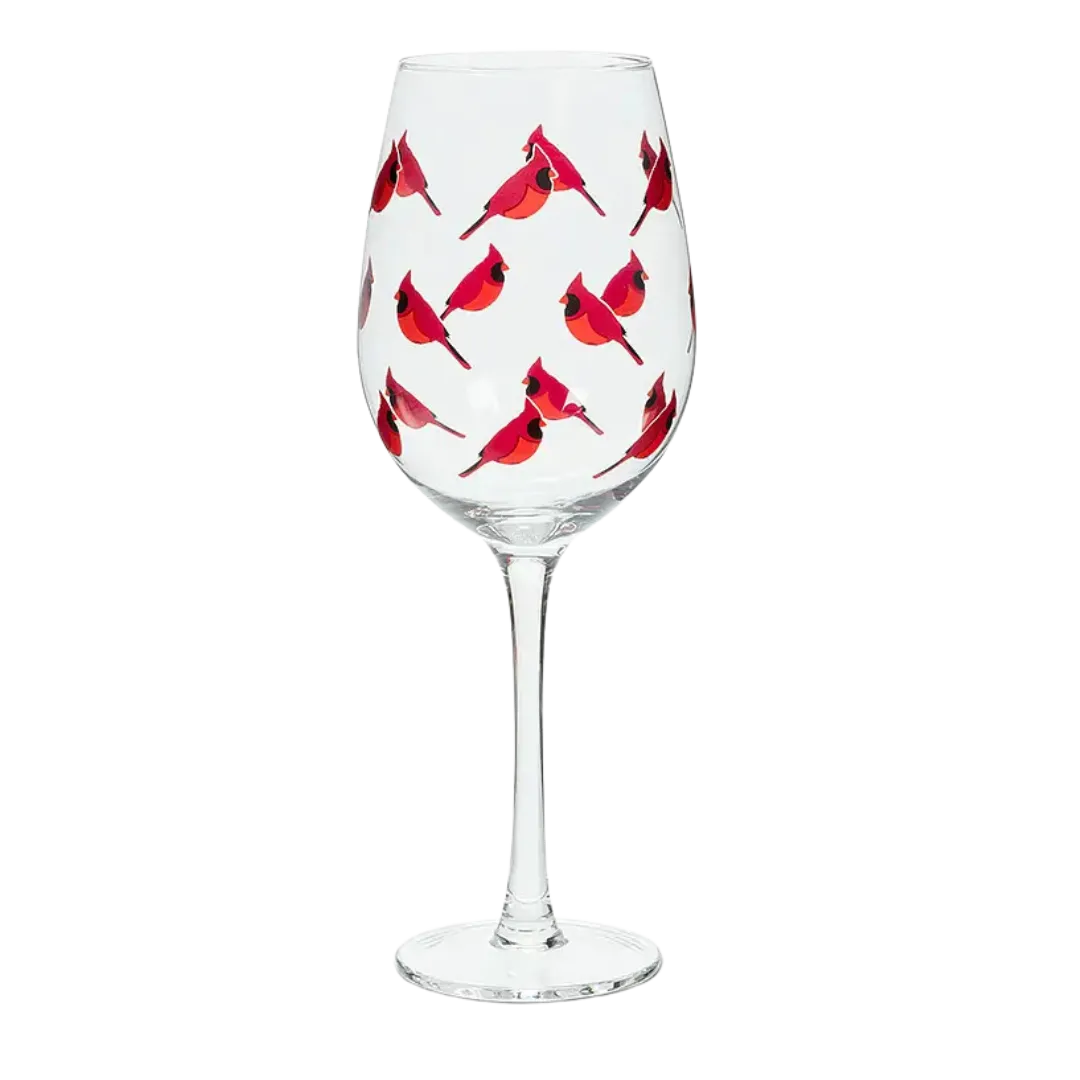 Cardinal Wine Glass