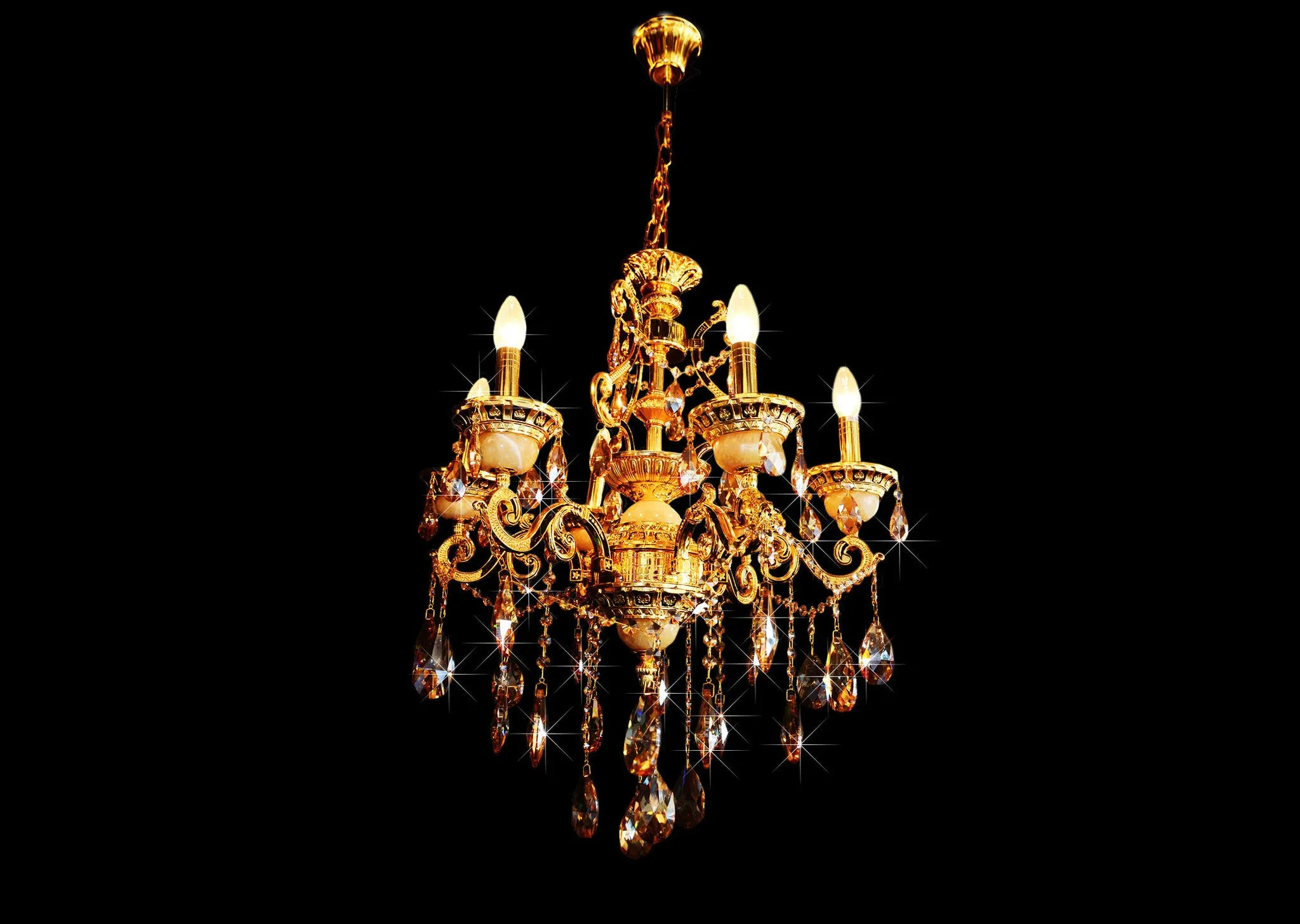 Chandelier 5039-6 Gd Bl