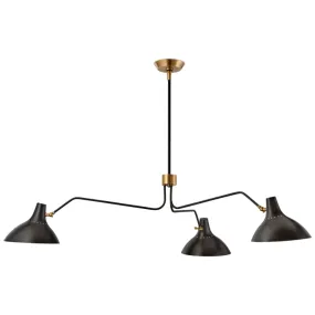 Charlton Large Triple Arm Chandelier