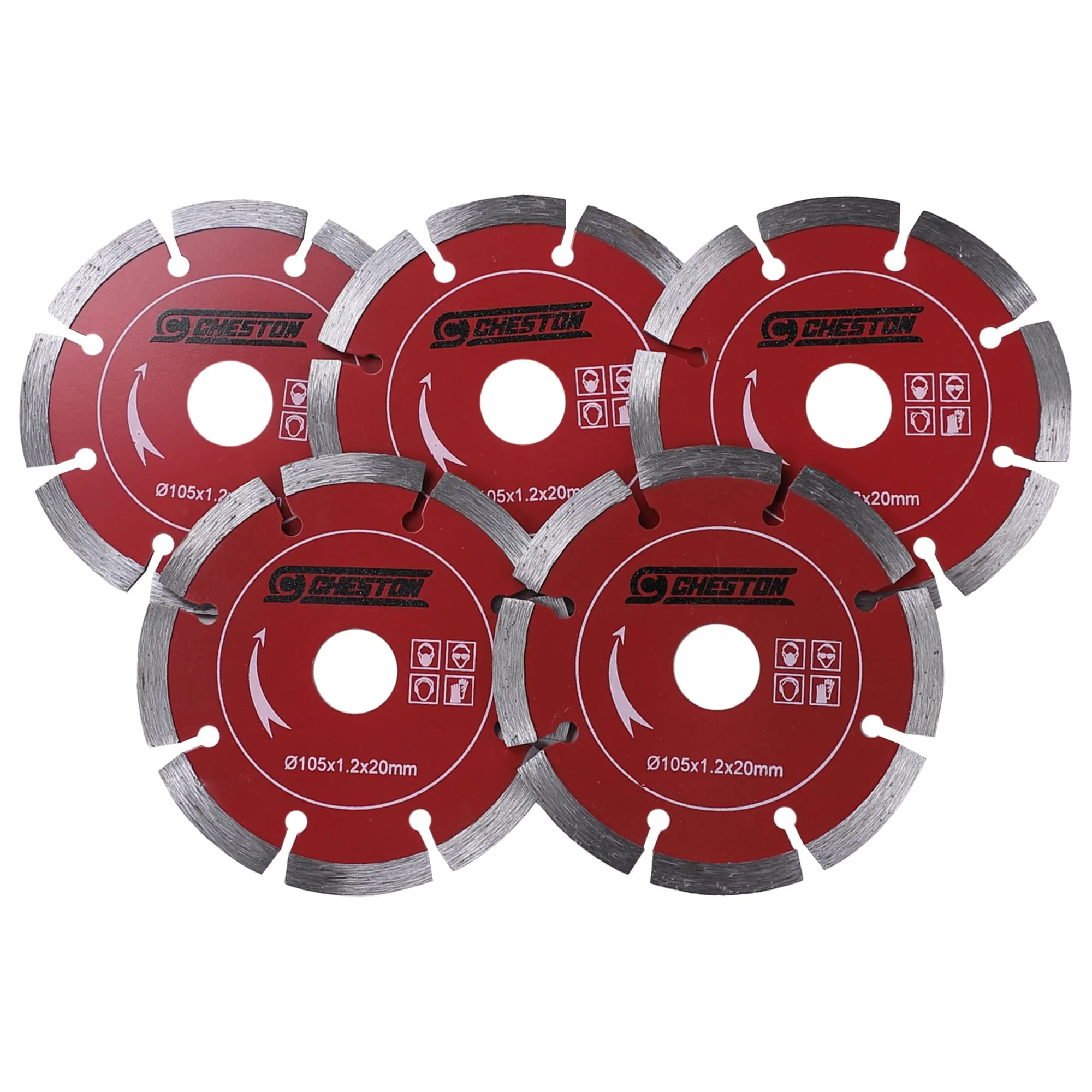 Cheston Cutting Blade 4 Inch Pack of 5 I Diamond Saw Blade Cutting Wheel I Sharp Cutter for Iron, Granite, Marble and Other Metal Cutting I Compatible with Bosch, Black Decker, Ibell Angle Grinder