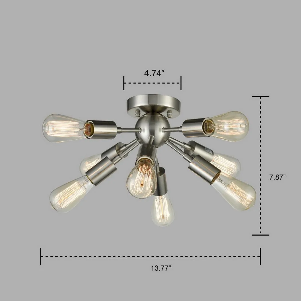 CLAXY Sputnik Chandelier with 8 Socket Flush Mount Ceiling Light