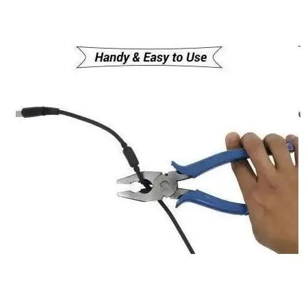 Combo of 5 Hand Tools - Combination Plier with Joint Cutter   Wire Cutter and Stripper  Claw Hammer Steel   2 in 1 Screwdriver   Line Tester