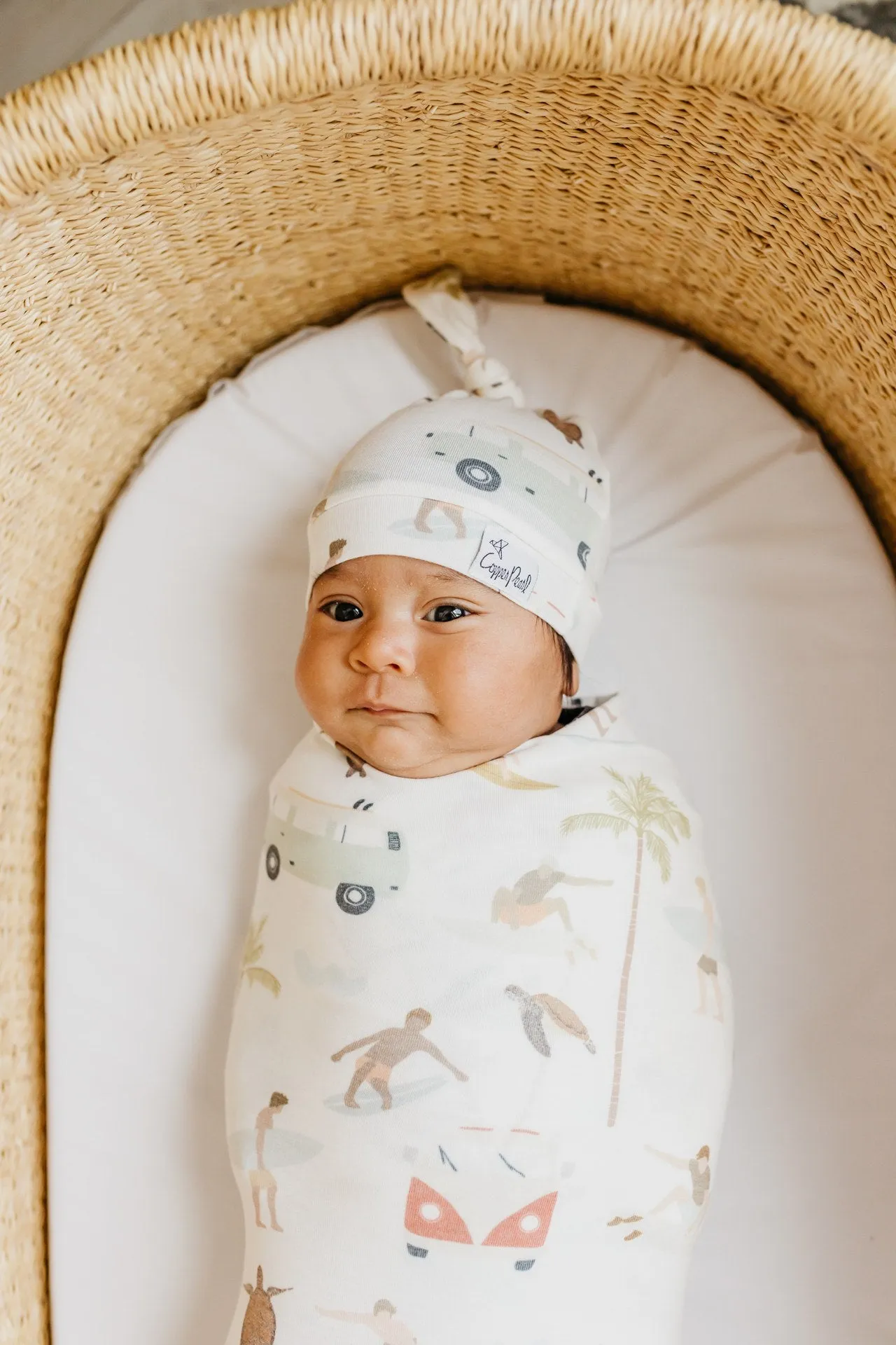 Copper Pearl Maui Knit Swaddle Blanket