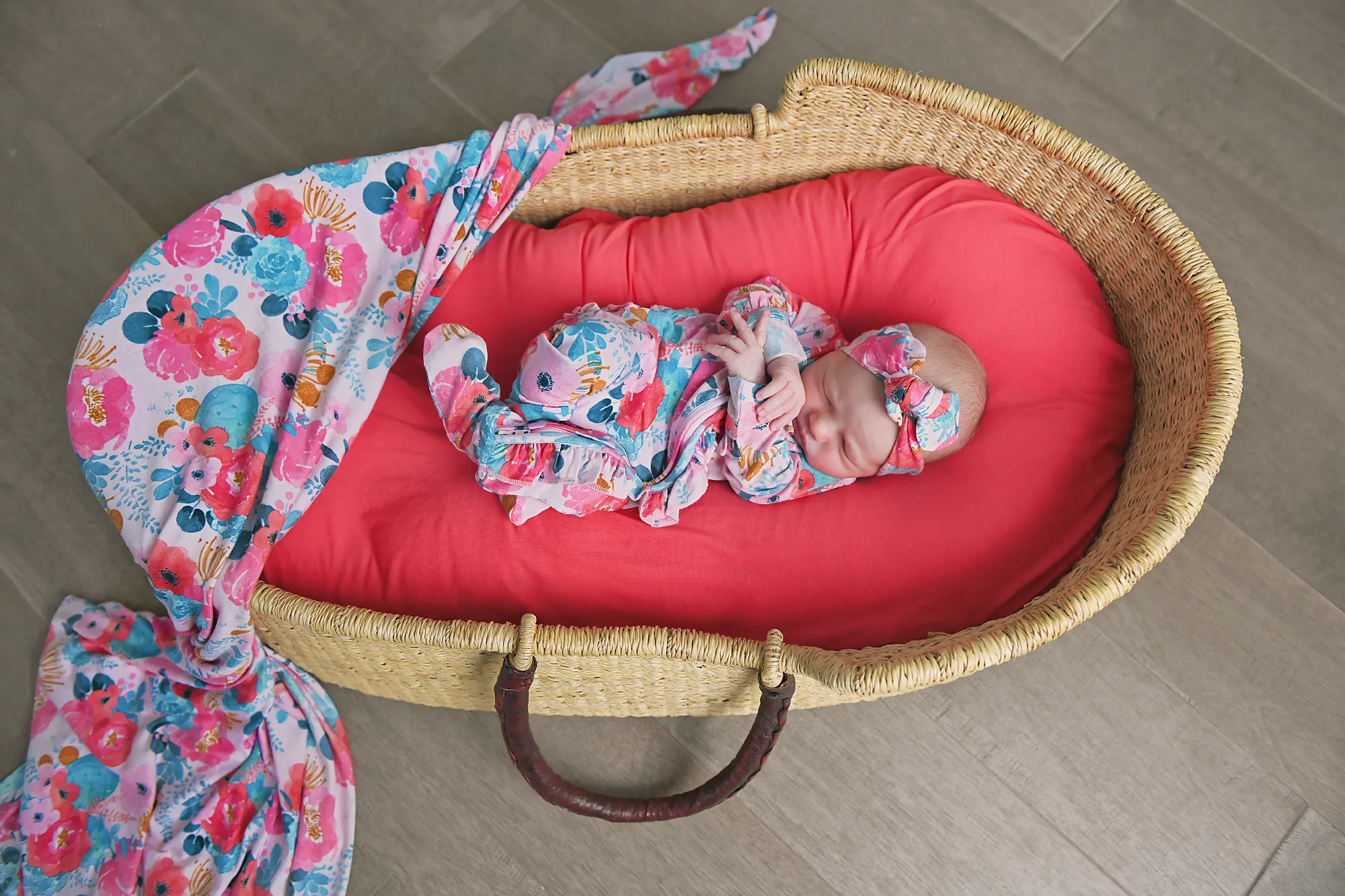 Coral Swaddle Blanket