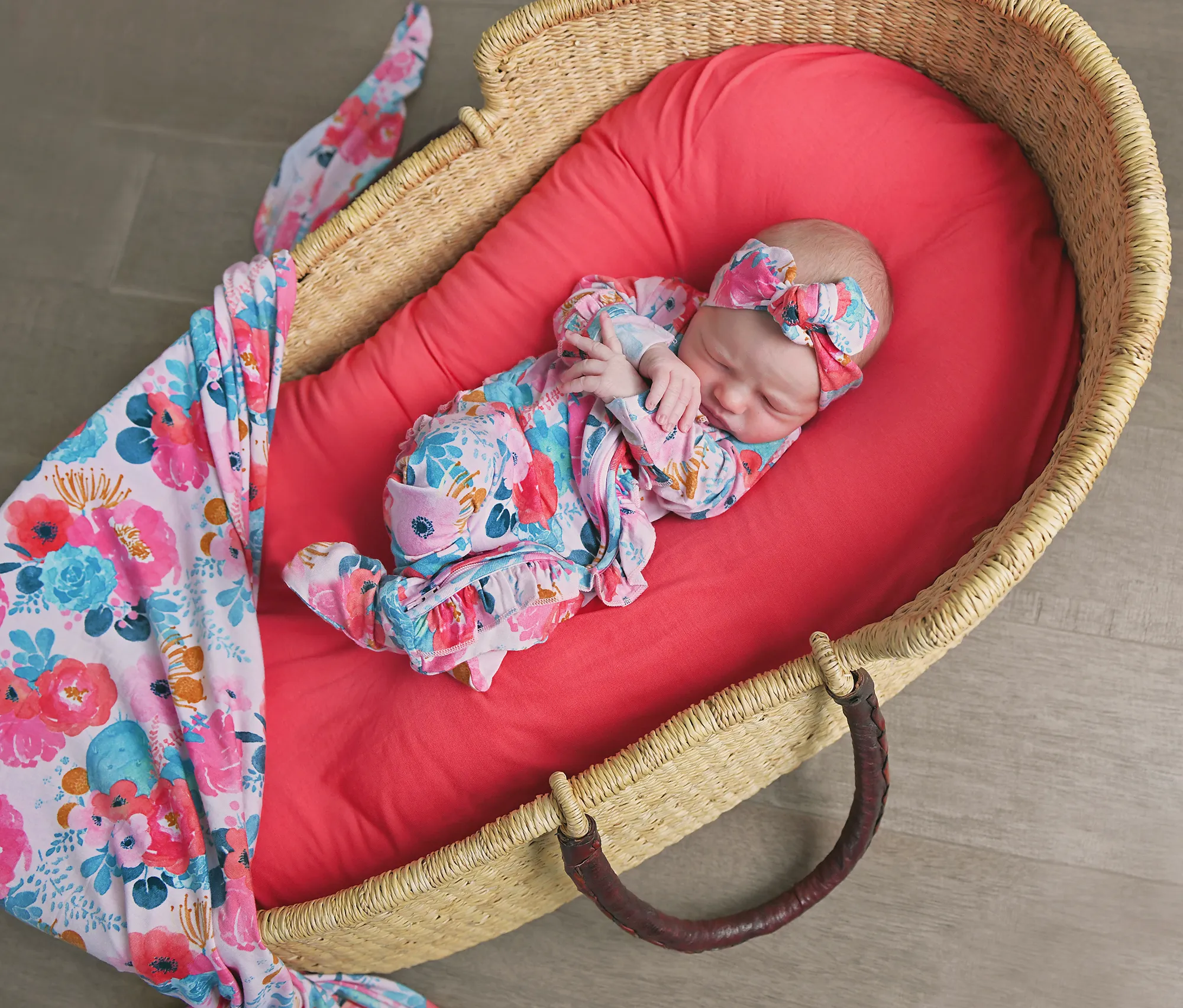 Coral Swaddle Blanket