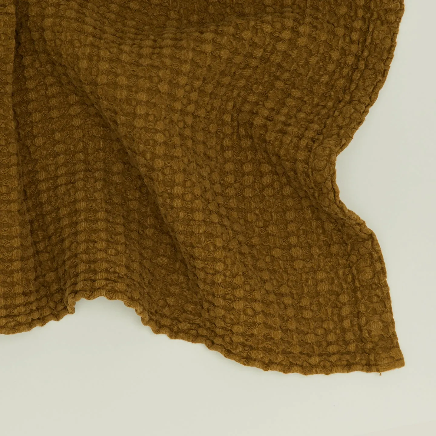 Cotton Waffle Weave Towel / Bronze