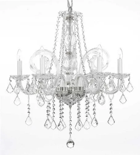 Crystal Chandelier Lighting H25" X W24" - G46-B26/385/5