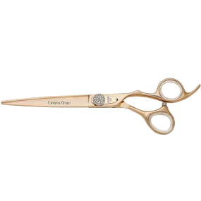 Crystal Gold Cobalt 7.5" Straight Shear by Geib