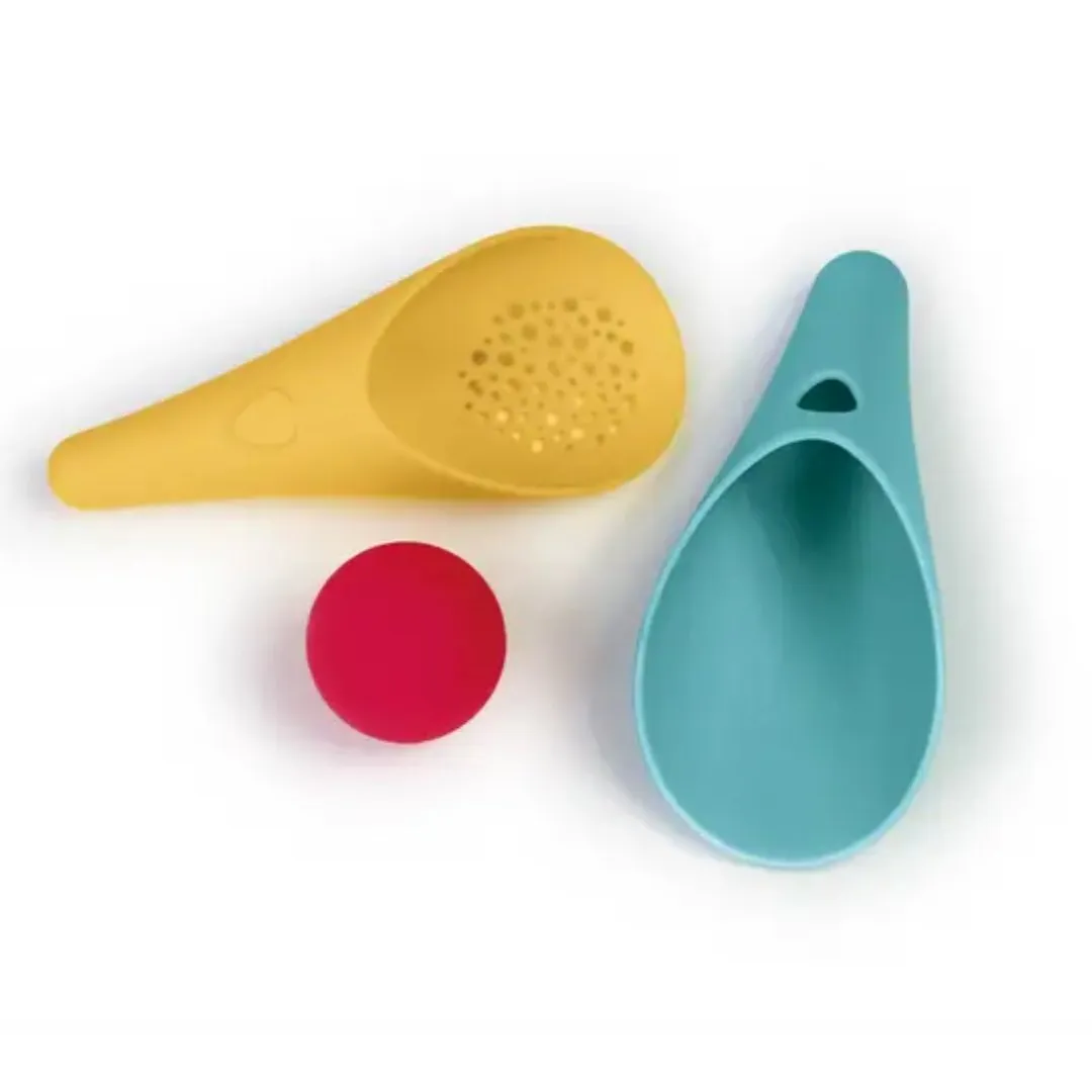 Cuppi - Shovel, Sifter and Ball - Banana Blue