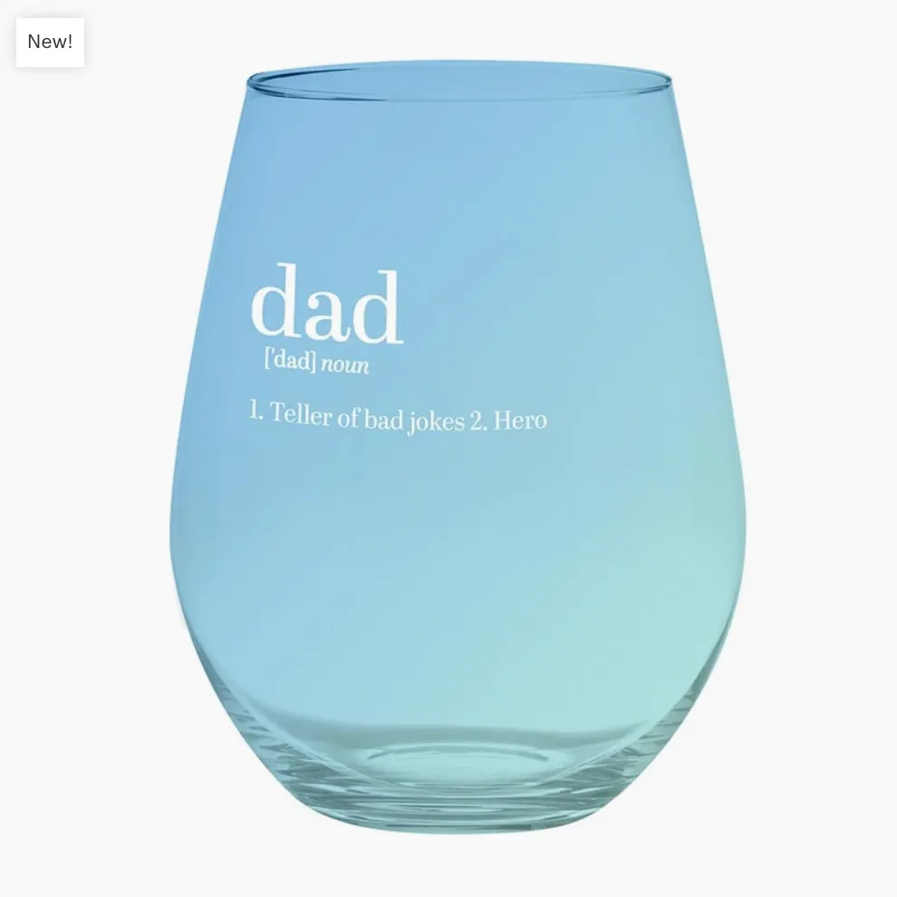 Dad Jumbo Wine Glass